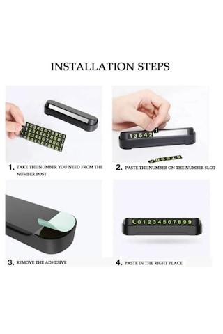 Fosforlu Lüks Araç Numaratörü Araç Telefon Numarası Numaratörü