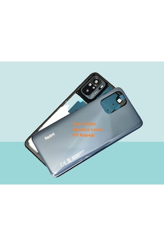 Xiaomi Redmi Note 10s 4g Uyumlu Full Kasa Arka Kapak Batarya Kapağı - Siyah Çok Renkli