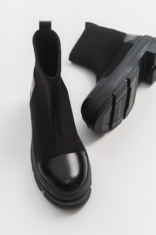 Luvishoes Bendıs Siyah Scuba Kadın Bot Siyah