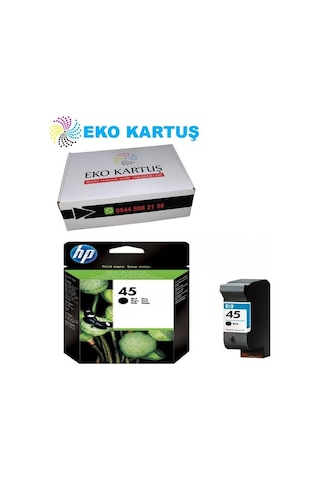 Eko Kartuş HP Uyumlu 45 Büyük Siyah Kartuş 51645AE 51645A 45A (51