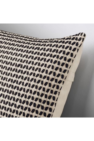 Ikea Kustfly Yastık Kılıfı 50 X 50 Cm Bej - Siyah Çok Renkli