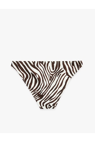 Koton Zebra Desenli Bikini Altı Kahverengi Desenli 6sak00241mm