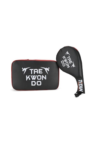 Titan Sport Siyah Kırmızı Darbe Yastığı+raket Ellik 2'li Set