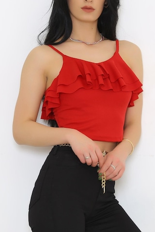 Zhlbutik Yaka Fırfırlı Bluz Atlet 001