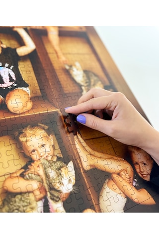 500 Parçalı - Kişiye Özel Puzzle Yapboz - 50x60cm Mdf