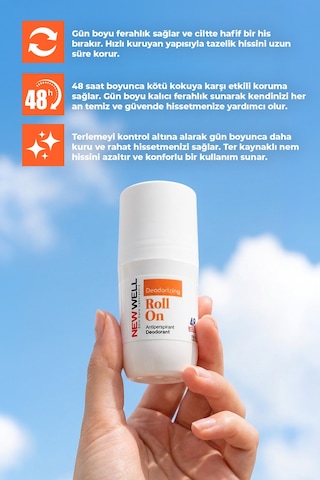 Deodorizing Roll On Terleme Önleyici Koltuk Altı Roll On Turuncu 75 Ml
