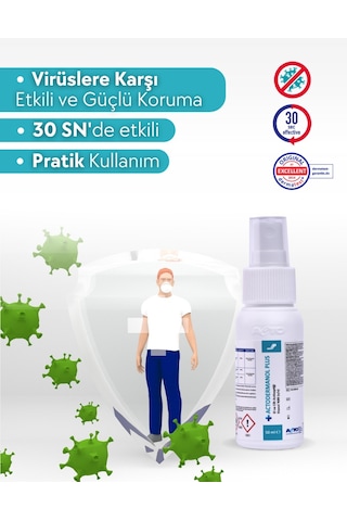Acto Actodermanol Plus 50 Ml El Ve Cilt Antiseptiği %89 V/v Etano