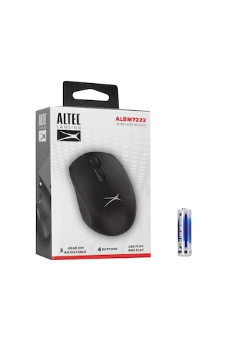 Altec Lansing Albm7222, Siyah, 2.4ghz Usb, 1200dpı, Kablosuz Optik Mouse Diğer