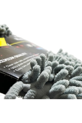 Spark 7050 Mikrofiber Şönil Oto Temizlik Ve Kurulama Eldiveni 16x24 Cm. Gri Diğer