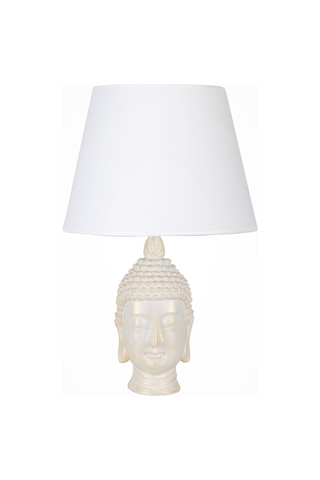 Qdec Modern Dizayn Büyük Buda Abajur Beyaz Beyaz Diğer