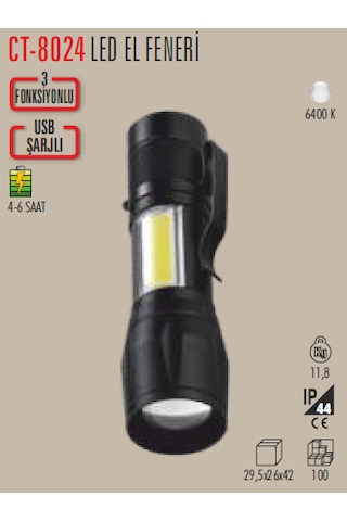 Ct-8024 Bekçi El Feneri