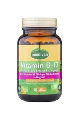 Mindivan Vitamin B12 &Ginkgo Bloba Eki & L Arginin