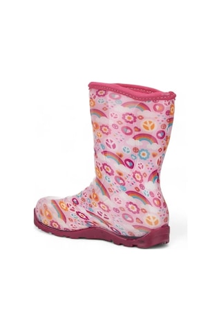 514 Çocuk Okul Öncesi Sıcak Astar Yağmur Çizmesi Pembe