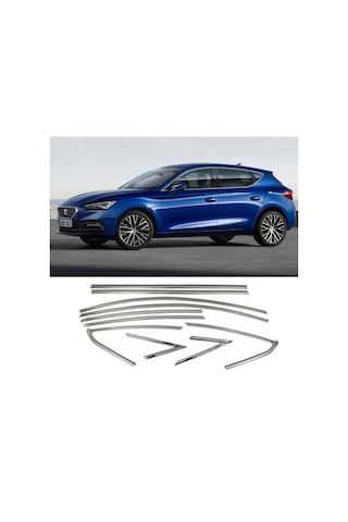 Seat Leon Mk4 Krom Cam Çerçevesi Set 2021- 10 Parça