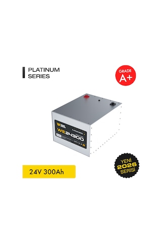 Werer Energy 24V 300Ah LiFePO4 Platinum Series Bluetooth'lu Lityum Demir Fosfat Akü