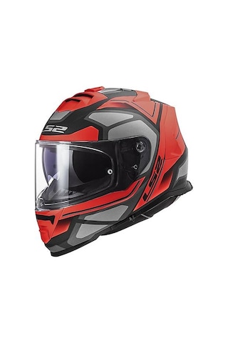 Ls2 Storm 2 Faster Mat Kırmızı Kapalı Motosiklet Kaskı Siyah - Kırmızı