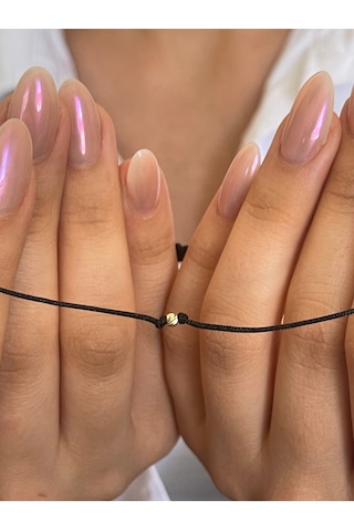 14 Ayar Altın Dorikalı El İşi Zarif Altın Bileklik Şans Bereket Bilekliği Altın