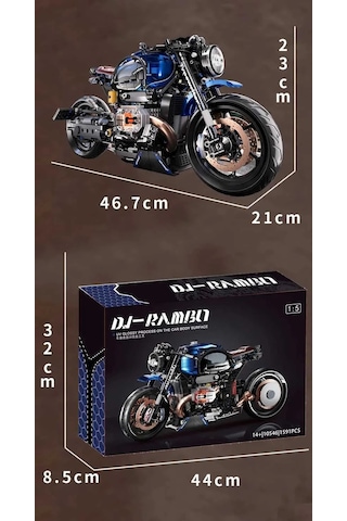 Dj 1991 Parça Retro-modern Blok Motor Modeli Bmw R Nine T Esintili