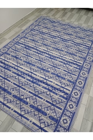 Savan Dokuma Halı Örtüsü 4m² 170 240 Kale Mavi Diğer