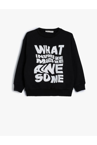 Koton Erkek Çocuk Sweatshirt Siyah 5Wkb10269Tk 25Ky59003255 Y5901