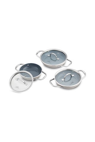 Jumbo Swiss Crystal Bej 6 Parça Sahan Seti Bej