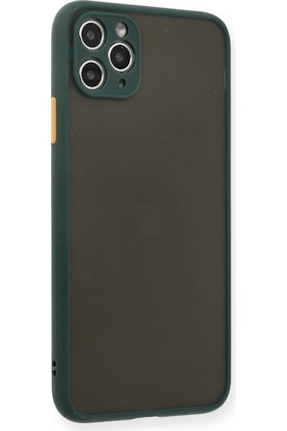 Newface Apple Uyumlu iPhone 11 Pro Max Kılıf Montreal Silikon Kapak Lvsqvr - 64 - Yeşil