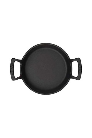 Demir Döküm Yuvarlak Kulplu Tava 24 Cm Sahan Bordo Çok Renkli