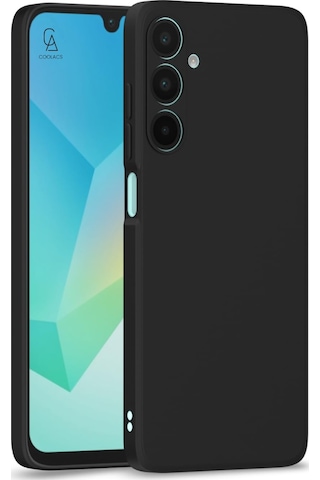 Samsung Galaxy A26 Uyumlu Kılıf Esnek Silikon Telefon Kılıfı Ve Temperli Cam Ekran Koruyucu Siyah