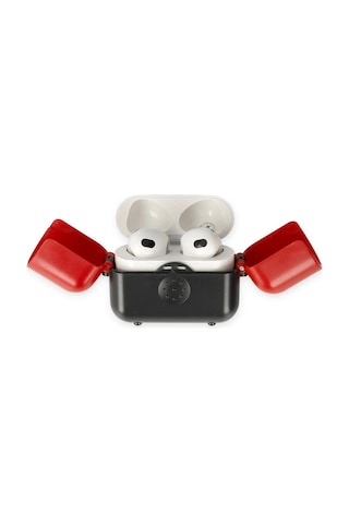 Newface Airpods Uyumlu 3 3.nesil Basmalı Kılıf Csmtex - 39 - Siyah-kırmızı