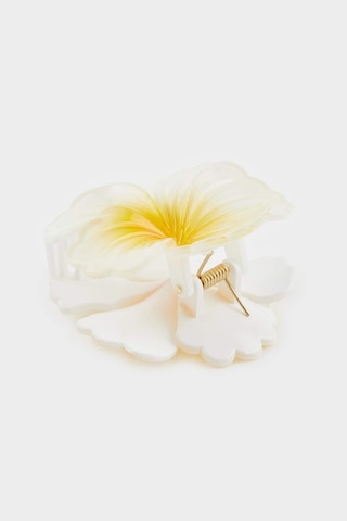 Defacto Kadın Beyaz Lotus Mandal Toka F4962AXNS