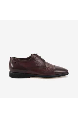 Mocassini Hakiki Geyik Derisi Erkek Klasik Ayakkabı 9101 Bordo Geyik-bordo Buffalo