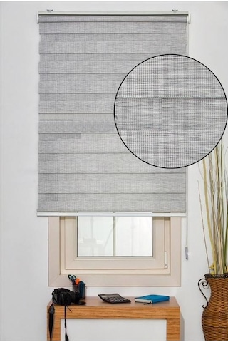 Zebra Stor Perde Bambu Gri 130X200 Cm