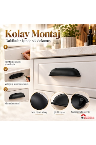 Haskan Tas Kulp Siyah 96 Mm