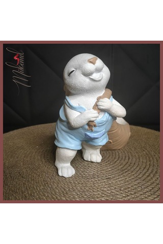 Sanatsal Tavşan Saksı El Boyaması, Masalsı Bahçe Aksanı