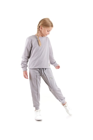 Ahengim Kız Çocuk Back To School Pamuklu Trend Eşofman Takımı Ak2529 Gri