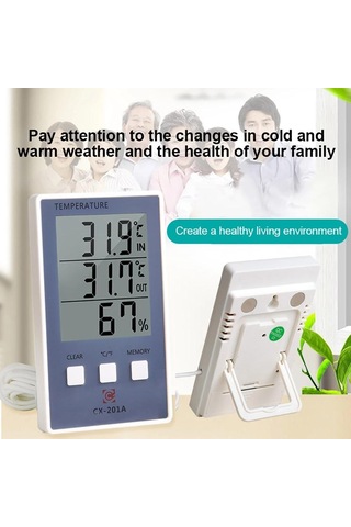 Jms Yeni Lcd Dijital Kapalı Açık Termometre Kapalı Higrometre Sıcaklık Nem Ölçer