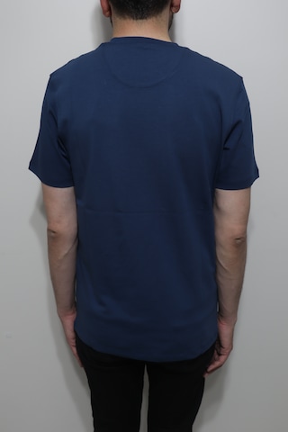 Santa Dmctekstil Erkek 2675 Düz Spor Kesim Rahat Kalıp Bisiklet Yaka Basic T-shirt Indigo