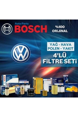Vw Caddy 1.6 Tdi Bosch  Filtre Bakım Seti 2010-2015 (505595160)