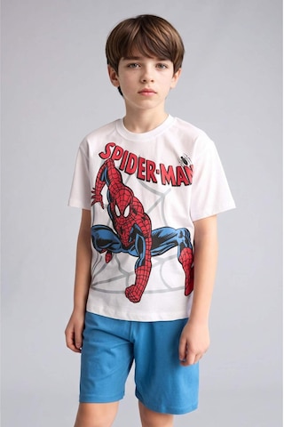 Defacto Marvel Comıcs Regular Fıt 2li Pijama Takımı Erkek Çocuk H4107a826hswt34 Beyaz-wt34