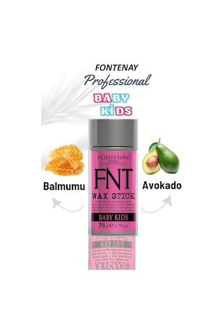 Fontenay Hair Wax Stick 75gr For Kids + Profesyonel Topuz Krepe Şiş Tarak 3043 2'li Set