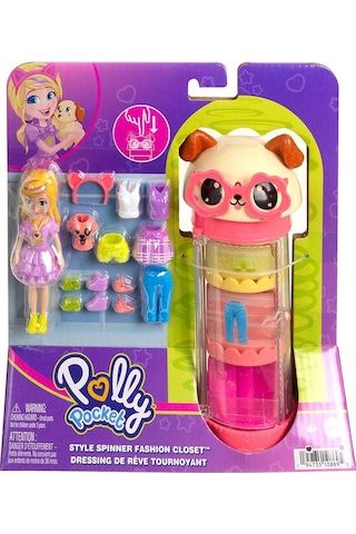 Polly Pocket Stil Döndürücü Moda Dolabı HKW04 HKW06 Lisanslı Ürün