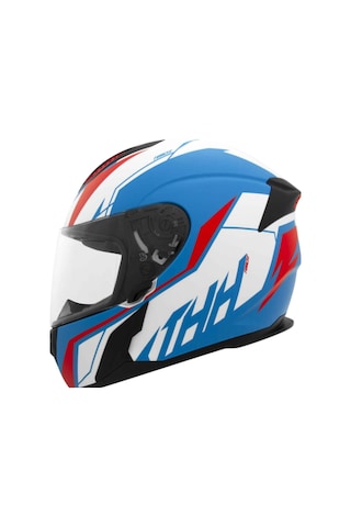 Thh T810s Turbo Kapalı Motosiklet Kaskı Mavi - Kırmızı