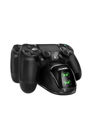 Dobe PS4 Uyumlu Şarj İstasyonu Çift Kol Slim/Pro Şarj Göstergeli