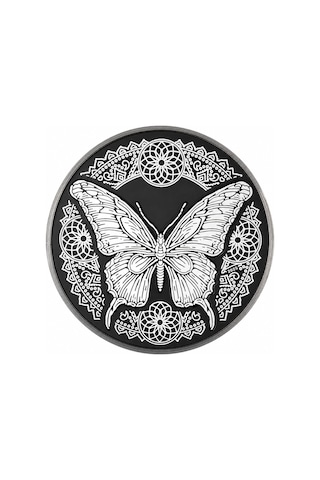 Agakulche Kelebek Gümüş Sikke Coin