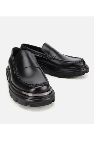 Hotiç Erkek Deri Siyah Yüksek Tabanlı Klasik Loafer 02ayh311400a100 02ayh311400a100 Siyah