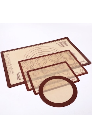 Youtek Yüksek Sıcaklığa Dayanıklı Platinum Silikon Hamur Yoğurma Matı - 42x29.5cm, Yemek Dereceli, Kaymaz Yüzeyli Fırın Matı Diğer