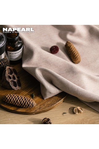 Krem 1 Adet Napearl 70% Karartma Perdesi Düz Renk Modern Tasarım Yatak Odası Halka Tipi Pencere Perdesi Oturma Odası Ev Dekor İçin W100cm X L130cm Krem