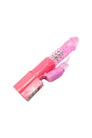 Lilitu Shop 25 CM Oynar Başlı Klitoris Uyarıcılı Teknolojik Vibratör Penis Kırmızı