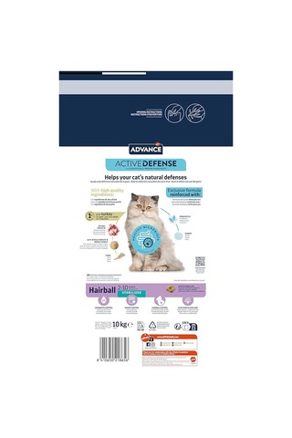 Advance Hairball Sterilised Hindi Etli Kısırlaştırılmış Yetişkin Kedi Maması 10 KG