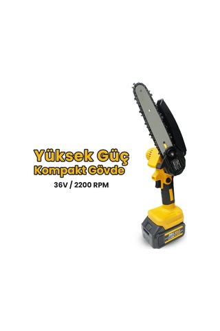 Bn-5 Cordless Tools Ltj-6a 2 Pcs Takım - Şarjlı Budama Makası - Şarjlı Testere - 2m Teleskopik Uzatma Aparatı